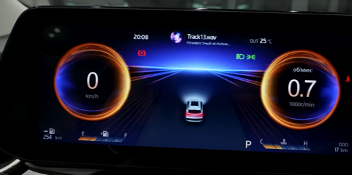 вигляд відображення інформації на панелі приладів